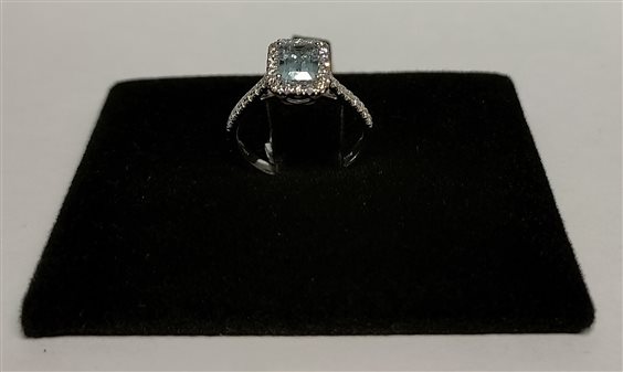 Anello Sangiorgi Preziosi Donna in Oro bianco Acquamarina A62FLOR - A62FLOR